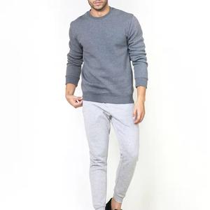 Sweat-shirt de luxe unisexe à col ras du cou brodé en éponge française Sweat-shirt à col rond en coton vierge de haute qualité pour hommes - Product Image 1