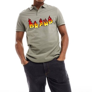 Polo de punto de algodón de alta calidad personalizado para hombre con logotipo personalizado, Polo de golf más vendido para hombre - Product Image 1