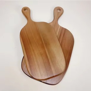 Tabla de cortar de bambú con asa, tabla de picar de madera, bandeja para servir charcutería - Product Image 2