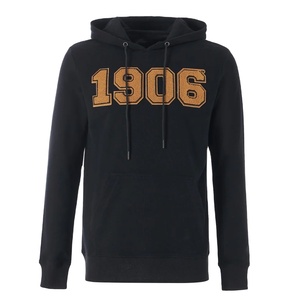 Crewneck Pullover <b>Neutral</b> Chenille Pocket - Embroidered Greek Letter Sweatshirt with Kangaroo Pocket Hoodie - Product Image 1