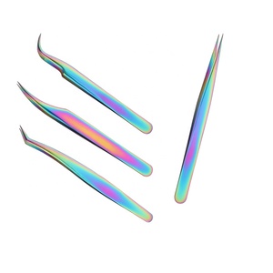 HN Manufacturer's Private <b>Label</b> High Precision Stainless Steel Eyelash Extension Tweezers Pointed <b>Applicator</b> for Eyelash - Product Image 4