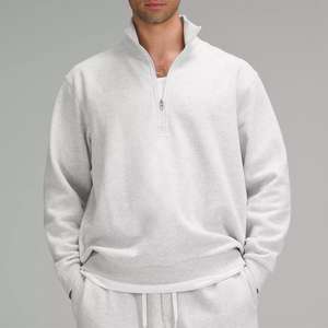 Sudadera con Capucha de Estilo Casual Otoñal, Cuello Camisero, con Cordón, Tejida, para Hombre, con Cremallera, Manga Larga - Product Image 1