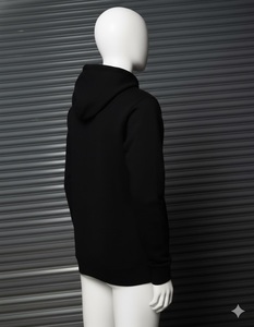 Sweat à capuche personnalisé en tissu polaire avec strass, prix direct usine, en polyester/coton, pour homme, hiver - Product Image 2