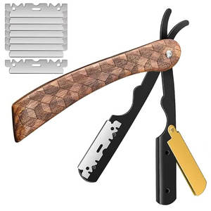 Professional Barber Straight Razor with 100 Single Edge Blades Premium Stainless Steel <b>Shaver</b> Razor for Men Grooming Using - Product Image 2