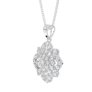 Collier élégant en argent 925 avec pendentifs de forme géométrique Nouveaux bijoux de créateurs directement du Vietnam plaqué rhodium pour les fêtes - Product Image 4