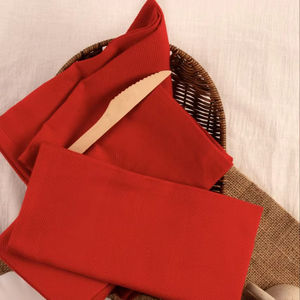 100% ensemble de serviettes en satin de coton à séchage rapide serviette en lin solide blanc tissé pour la maison hôtels restaurants utilisation durable de la cuisine - Product Image 1