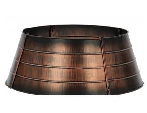 Collar de árbol blanco decorativo para el hogar, Collar de árbol de Navidad de hierro galvanizado redondo, Collar de árbol de Navidad, diseño clásico - Product Image 5