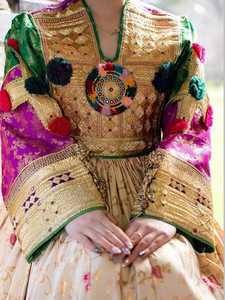 เดรสหรูของผู้หญิงจากอัฟกานิสถานพร้อมด้วยงานฝีมือที่ประณีตเหมาะสำหรับงานแต่งงานและงานรื่นเริงทุกขนาด - Product Image 3