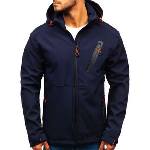 แจ็กเก็ตมีฮู้ดยุทธวิธีของผู้ชาย,เสื้อแจ็คเก็ตลายพรางกันน้ำได้ผ้าซอฟต์เชลล์สำหรับเดินป่าเข้าค่ายเสื้อโค้ทแจ็คเก็ตสินค้า - Product Image 1