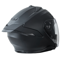 Casque de moto ouvert pour adulte unisexe, homologué DOT, coque légère en ABS, double visière, 3/4, pour cruiser, cyclomoteur, demi-casque