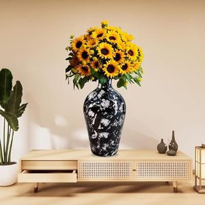 Luxury Metal <b>Vase</b> with Subtle Golden Touch for Elegant Decor Golden-Touched Metal <b>Vase</b> for a Glamorous Home Aesthetic - Product Image 4