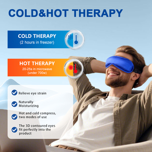 Máscara <span class=keywords><strong>de</strong></span> Gel Refrescante 3D para Ojos |   Antifaz para Dormir con Compresión Fría <span class=keywords><strong>y</strong></span> Cero Presión <span class=keywords><strong>Ocular</strong></span> - Product Image 4