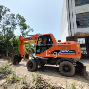 DH150W-7 Doosan มือสองเครื่องขุดไฮดรอลิก15ตันของเกาหลีสภาพดีใช้รถขุดล้อไฮดรอลิก - Product Image 4