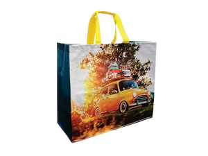 Bolsas de Compras al por Mayor con Logotipo Personalizado, Reciclables, Plateadas, Doradas, con Laminación Metálica, de Tela No Tejida, con Asas Largas, Vietnamitas, CENPLAS - Product Image 6