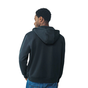 Sweat à capuche zippé bleu marine foncé pour hommes et femmes, sweat-shirt à capuche uni décontracté, polaire chaud, manches longues, streetwear d'hiver, vêtements de tous les jours - Product Image 4