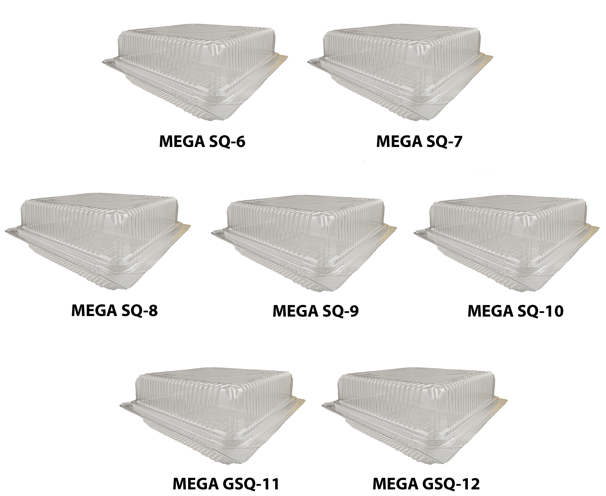 ถาดสี่เหลี่ยมขนาดใหญ่โปร่งใส