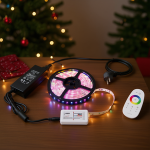 EUROLITE - Juego de Tiras LED RGBW de 5 m, 300 Luces, 12 V, 2.4 GHz, Luces de Navidad - Product Image 3