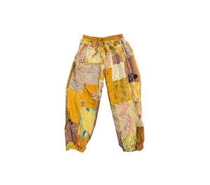 Pantalones harén de retazos unisex con cintura elástica Ropa de festival de verano para todas las estaciones con bolsillos-Venta al por mayor para hombres y mujeres - Product Image 6