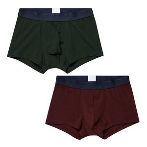 Boxers au design minimaliste pour hommes Ensemble de vêtements pour hommes coupe tronc moderne 92% coton 8% élasthanne Logo personnalisé Boxers pour hommes Sous-vêtements - Product Image 1