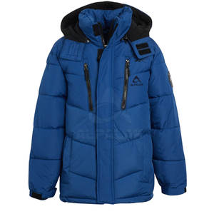 Vestes d'hiver pour hommes de haute qualité fabriquées au Pakistan conception personnalisée à capuche High Street Style toile tissu en gros - Product Image 1