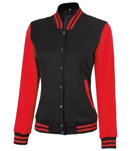 Chaquetas Varsity Personalizadas Nuevas para Mujer, Talla Grande, Cortas, de Alta Calidad, Impermeables, OEM, Mangas Completas, Buen Diseño - Product Image 1