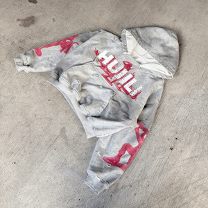 เสื้อฮู้ดดี้ผ้าคอตตอนหวีอย่างดีสไตล์วินเทจจากผู้ผลิต พร้อมปักโลโก้ตามสั่ง ปักลายปักเพชร เสื้อฮู้ดดี้สตรีทแวร์สำหรับผู้ชาย - Product Image 2