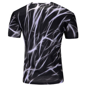 เสื้อยืดผู้ชายคอลเลคชั่นใหม่สำหรับฤดูร้อน แขนสั้น คอกลม พิมพ์ลายด้วยเทคนิค Sublimation ผ้าฝ้าย 100% ปรับแต่งได้สำหรับประเทศปากีสถาน - Product Image 2