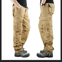 Pantalon cargo tactique d'hiver personnalisé pour homme, léger, taille haute, multi-poches, pour le travail en extérieur, durable, utilitaire, 100% droit, imprimé
