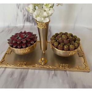 Nouveaux plateaux de service au chocolat décoratifs fantaisie plat à Dessert pour mariage chocolat doux serveur Ware bol au prix le moins cher - Product Image 5