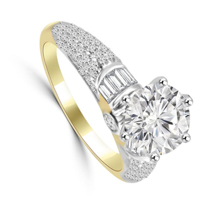 Igi Certified CVD HPHT Lab Grown Diamond 14K <b>Solid</b> Gold Eternity Wedding Band Ring Men's Party Ring - Product Image 3