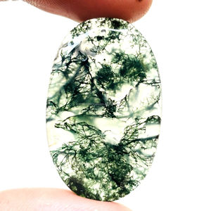 Cabujones sueltos de piedras preciosas de ágata de musgo Natural de Grado Superior formas mixtas pulidas 20-30mm para la fabricación de joyas - Product Image 3