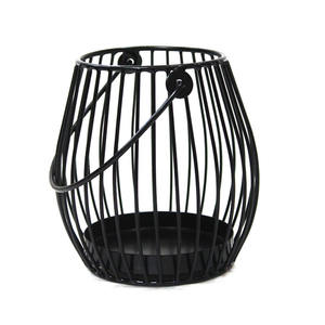 Soporte votivo de alambre de Metal negro moderno soporte de Pilar negro recubierto de polvo para decoración del hogar fiestas bodas y eventos - Product Image 6