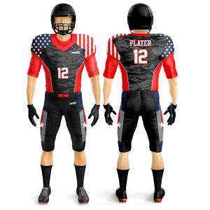 Design unique Vêtements de sport pour jeunes Impression par transfert de chaleur Tops de football américain Maillot de football américain - Product Image 1