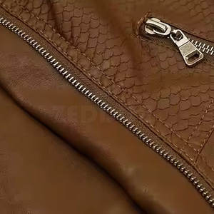 Vente en gros Veste en cuir pour femme à la mode Veste en cuir PU pour femme Veste en cuir de haute qualité - Product Image 4