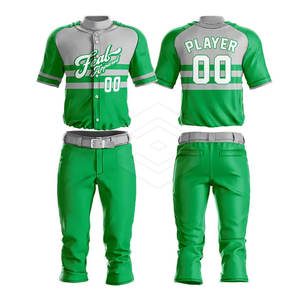 Venta al por mayor de los hombres de moda uniforme de béisbol conjuntos personalizable bajo precio Jersey transpirable ropa deportiva al aire libre de alta calidad - Product Image 1