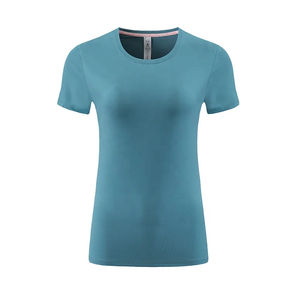 Camisetas deportivas respetuosas con el medio ambiente para mujer OEM con diseño personalizado de secado rápido y transpirable - Product Image 5