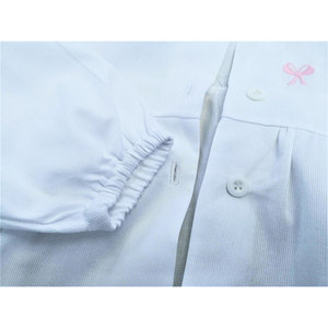 Tablier d'école rose à nœud pour filles - Product Image 3