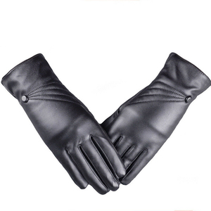 Gants d'hiver personnalisés en cuir, chauds, mode pour hommes et femmes, style uni, couleur personnalisée, pour un usage quotidien décontracté - Product Image 1