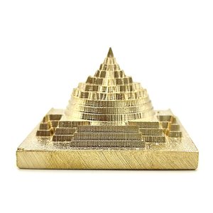 Maha Meru Shree Yantra, Latón Chapado en Oro 3D, Hecho a Mano, Corte Preciso, Recuerdo, Disponible en Tamaños de 1.5x1.5, 3x3 y 5x5 Pulgadas - Product Image 3