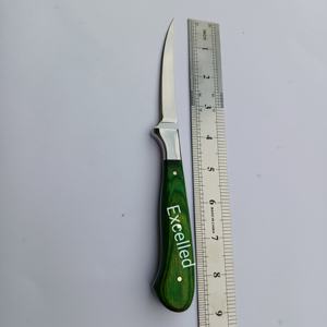 Couteau de chef à filet fait main de 9 "avec manche en bois Pakka Lame en acier J2 comprend une gaine en cuir Couteau à désosser la pêche - Product Image 5