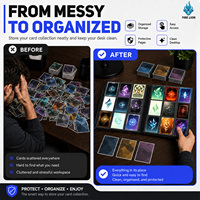 Vente en gros de classeurs à cartes en cuir PU, 9 pochettes pour cartes, classeur personnalisé de grande capacité, album de collection pour TCG, MTG, jeux de société