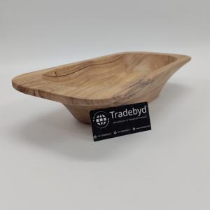 Bols de service en bois peu profonds avec un large rebord, conçus pour exposer des objets décoratifs ou servir des planches de charcuterie - Product Image 4