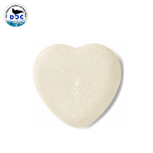 Boîte de rangement de bijoux en velours personnalisée de haute qualité Faux Shagreen Heart Design Accessoire Heart Box Boîte à bijoux du Vietnam - Product Image 6