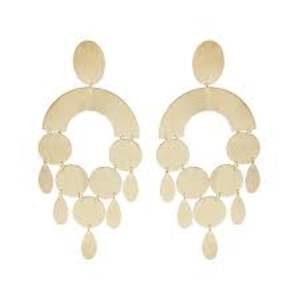 New Arrival Long Tassels Earrings Golden Classic Design Earrings by Gemstone - Product Image 1