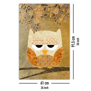 โปสเตอร์นกฮูกสไตล์วินเทจสำหรับตกแต่งผนังทำจากกระดาษที่ทนทาน - Product Image 5