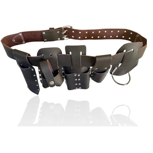 เข็มขัดเครื่องมือนั่งร้านแบบพรีเมี่ยมที่สร้างขึ้นเพื่อรองรับเครื่องมือหลากหลายที่มีการเย็บเสริมและออกแบบตามหลักสรีรศาสตร์สำหรับการใช้งาน - Product Image 4