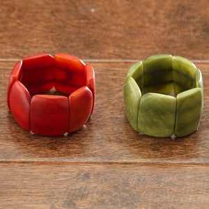 Brazalete de Resina Artesanal de Alta Calidad para Mujer, Brazaletes Modernos de Estilo Indio, Color y Tamaño Personalizables, Ideal para Uso Diario - Product Image 3