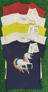 Camisetas estampadas a la moda para niña, ropa de algodón con cuello redondo, con estampado personalizado, colección de camisas de China - Product Image 6