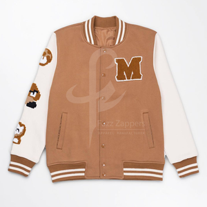 แจ็กเก็ตผ้ากำมะหยี่หนาสองชั้นแบบพรีเมี่ยมสำหรับผู้ชายผู้หญิงฤดูหนาวปักอักษร - Product Image 4