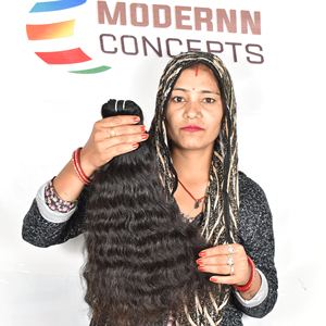 100% vierge indien Temple brut ondulé faisceaux 100% extensions de cheveux Remy non transformés Style de vague naturelle 100% cheveux humains naturels - Product Image 5